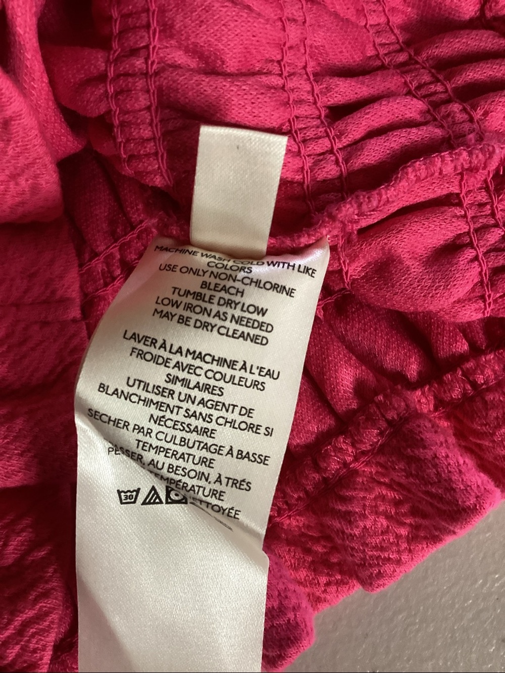 MAEVE by Anthropologie Smocked Boat Neck Jumper Top Hot Pink Size Small - Picture 10 of 10